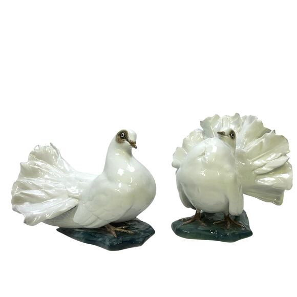 Rosenthal Porcelain 'Courting Doves' by Fritz Heidenrich Germany Mid Century - Picture 4 of 13